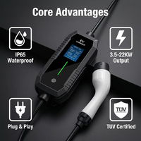 Chargeur EV portable 7 kW Type 2 certifié thermiquement, étanche aux intempéries, pour BYD - Fournisseur vérifié, commande d'essai possible