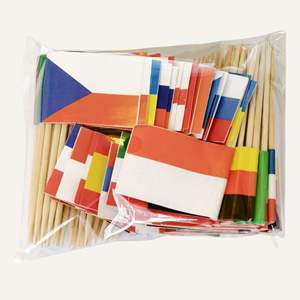 Banderas de Madera de <span class=keywords><strong>Venezuela</strong></span> para Pastel, Banderas de Papel Mini para <span class=keywords><strong>Bar</strong></span> Deportivo, Eventos de Celebración de Aficionados al Fútbol - Product Image 3