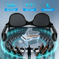 Lunettes intelligentes AI unisexes |   3 montures de remplacement, chargement magnétique, suppression du bruit, appel sans fil stable, traduction, enregistrement