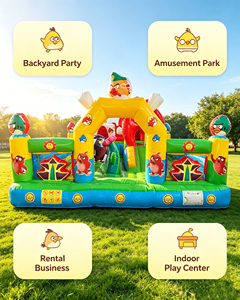 Château Gonflable Commercial à Thème Animalier en PVC, Impression Intégrale, Parcours d'Obstacles, <span class=keywords><strong>Jeu</strong></span> d'Amusement pour Enfants, Vente en Gros Usine, Facile à Installer - Product Image 3