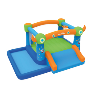 Château gonflable commercial Sundow, château gonflable en forme de requin de dessin animé avec toboggan - Product Image 3
