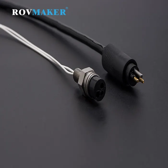 Rovmaker MCBH 2F MCIL 2M Waterproof Mini Din Electric Cable coaxial Connectors for ROV