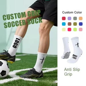 Chaussettes de football, de basket-ball et de soccer pour hommes avec logo personnalisé – Chaussettes de sport antidérapantes en tricot - Product Image 5