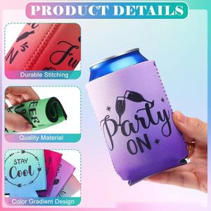 Funda de Neopreno Aislante HG de 12oz/120Z con Diseño de Letras, Estilo Americano, para Cerveza y Otras Bebidas - Product Image 2