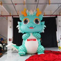Mascota de publicidad inflable gigante de diseño personalizado para exteriores, mascota de dragón inflable de dibujos animados para el Año Nuevo Chino