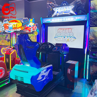 Machine de jeu d'arcade dynamique de tir en anglais à monnayeur, simulateur de vol somatosensoriel en métal