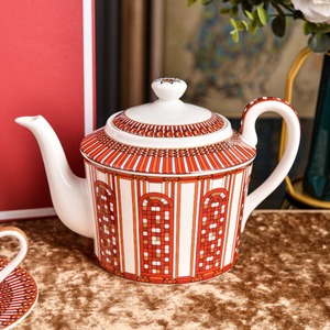 Hot Selling French Style Light Luxury Palace Style Porcelain Eco-Friendly Portable Hotel Dinnerware <b>Tea</b> <b>Set</b> for Cafe Use - Product Image 1