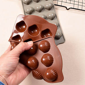 <span class=keywords><strong>Moule</strong></span> en <span class=keywords><strong>silicone</strong></span> à 15 cavités en forme de coquille pour <span class=keywords><strong>chocolat</strong></span>, qualité alimentaire, résistant aux hautes températures, pour pâtisserie DIY, gâteaux et fondants - Product Image 3