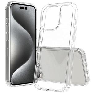 Coque de téléphone ultra-fine transparente pour iPhone 11 12 13 14 15 16 17 Pro Max Plus 13 Mini X Xs 16E, coque arrière souple en silicone transparente - Product Image 1