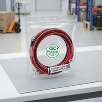 Câble de batterie secondaire 2 AWG 35mm² en cuivre PVC, robuste, IP65, 600V, ignifuge, avec cosses M8 de 5/16 pouces, pour usage marin et automobile
