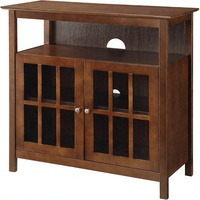 Meuble TV sur pied de luxe Big Sur de 36 pouces, en bois moderne, multifonctionnel, pour salon, par Convenience Concepts