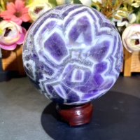 Vente en gros de pierres précieuses naturelles pour la guérison, sphères d'améthyste de rêve, boules de cristal pour la méditation et le Feng Shui