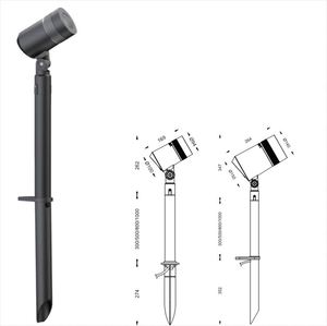 Lámpara <span class=keywords><strong>de</strong></span> jardín con punta led para exteriores, 4,5 W, 6W, <span class=keywords><strong>7</strong></span> vatios, 304 acero inoxidable, césped, paisaje, patio, iluminación GU10, MR16, foco LED para césped - Product Image 1