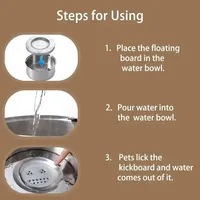 Mangkuk Minum Hewan Peliharaan Anti Tumpah dari Baja Tahan Karat dengan Pengisi Air Lambat Anti Cipratan, Dispenser Air Minum untuk Kucing dan Anjing, Grosir