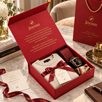 Scatola Regalo Personalizzata in Cartone Rigido Riciclabile con Chiusura Magnetica, Design a Libro, Fodera Personalizzata per Accessori di Abbigliamento