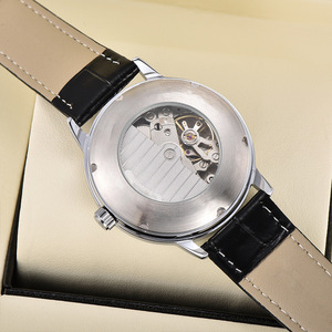 <span class=keywords><strong>Montre</strong></span> mécanique pour homme, classique intemporelle, boîtier en acier inoxydable, cadran blanc, best-seller, cadeau idéal pour papa - Product Image 6