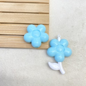 Cuentas sueltas brillantes con purpurina en polvo, diseño de princesa sirena, con orificio recto, para pulseras DIY y accesorios para pendientes - Product Image 3