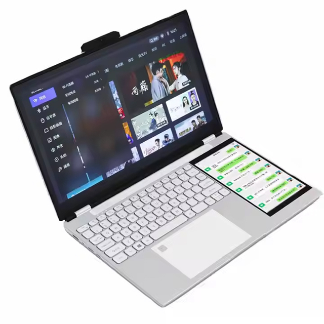 15.6+7 Inch Dual Screen IPS Intel N100 Processor 16GB RAM 1T SSD 2.4G/5G WIFI Notebook Computer for Business Laptops