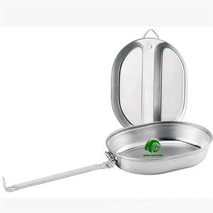 Kit KANGO gessetto 304 in acciaio inossidabile pentole da campeggio Kit tattico da mensa per campeggio - Product Image 4