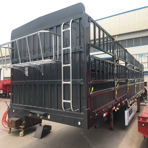 ZHONGSHENGTIANQI 3/4/5 essieux paroi latérale clôture Cargo camion Semi remorque animaux bétail bétail mouton poulet Transport 150 KG - Product Image 4