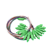 Splitter Fiber Optik PLC Seri 1xN (1:2 hingga 1:32) Konektor SC/APC & SC/UPC Splitter Fiber Singlemode untuk FTTH