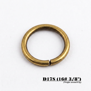 Anillo Metálico de 9mm para Bolsos de Cuero, Accesorios para Llaveros, Sin Plomo/Níquel, Hebilla Antimanchas de Color Bronce - Product Image 1