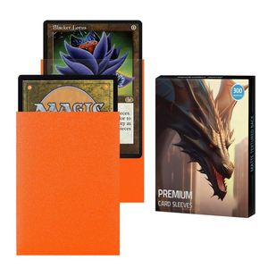 Fundas Protectoras para Tarjetas de Magia, Texturizadas Mate Premium, 300 Unidades, Color Naranja - Product Image 1