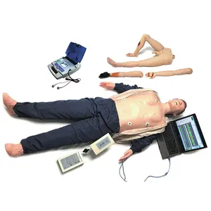 Medizinische Lehrmittel Fort geschrittene Erste-Hilfe-Puppe Erwachsene ACLS-Trainings puppe BLS Manikin