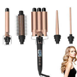 2024 professionnel 5 en 1 baguette à friser ensemble Interchangeable Styler <span class=keywords><strong>cheveux</strong></span> bigoudi 3 barils fer à friser - Product Image 6