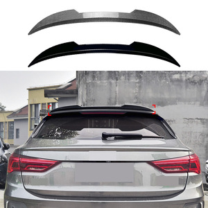 Audi Q3 F3 Sportback 2019+ Rear Spoiler Blade Style Piano <b>Black</b> Carbon Fiber Texture ABS <b>Trunk</b> Wing - Product Image 1