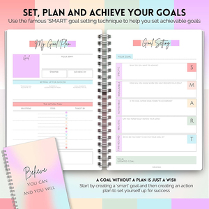 Carnet <span class=keywords><strong>de</strong></span> planification polyvalent - Papier <span class=keywords><strong>de</strong></span> planification quotidienne/hebdomadaire - Conception à spirale - Durable et portable pour une utilisation à plat - Carnet <span class=keywords><strong>de</strong></span> planification - Product Image 3