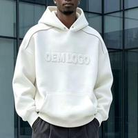 Hoodie Katun Buatan Produsen, Hoodie Fleece Custom, Cetak Embos