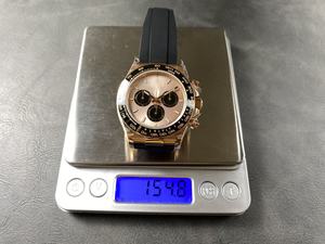 Reloj Mecánico de Lujo de la Mejor Calidad, 40 mm, Fábrica QF, 126519, Acero 904L, Movimiento 4131, Peso 155 g, Oro Rosa, Cronógrafo Panda - Product Image 2