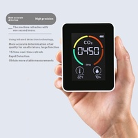 Détecteur WiFi de qualité de l'air CO2 avec affichage OLED Moniteur de température et d'humidité Conception de barre fonctionnant sous Android