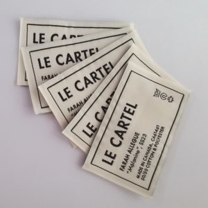 Etiquetas Tejidas Personalizadas con Logotipo para Ropa, Etiqueta Adhesiva Termoadhesiva, Etiquetas de Tela de Algodón con Hilo Damasco, Etiquetas Termoadhesivas para Camisetas y Prendas - Product Image 2