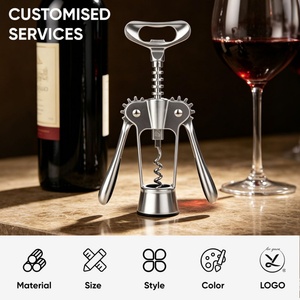 Wholesale Modern Zinc Alloy Wine Uncorking Device Heavy Duty Grape Bottle Lifter Labor Saving Reusable Manual Cork <b>Puller</b> - Product Image 4