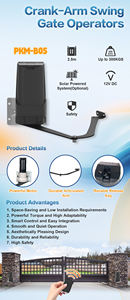 PKM-B05 réglable DC 12V 300KGS par feuille <span class=keywords><strong>bras</strong></span> <span class=keywords><strong>articulé</strong></span> 300 Kgs ouvre-porte automatique <span class=keywords><strong>moteur</strong></span> de porte battante pour plat - Product Image 2