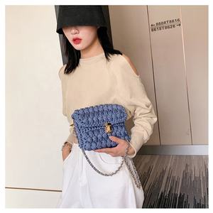 Borse a <span class=keywords><strong>Tracolla</strong></span> da Donna Fatte a Mano All'Ingrosso, alla Moda, Lavorate a Maglia all'<span class=keywords><strong>Uncinetto</strong></span>, Kit Fai-da-Te con Materiali in Tessuto Intrecciato a Mano - Product Image 4