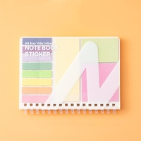 Combo Coil Notepad mit selbst klebendem Multifunktions-Klassifizierungsindex-Etikett Buntes Notepad-Haft notizbuch