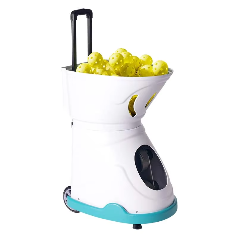 Durable Professional Portable High Capacity Tennis Ball Launcher PickleBall Training Machine 100-Ball Capacity for Sports