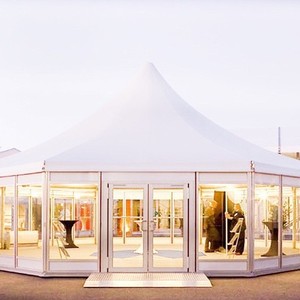 Carpa para Fiestas y Bodas, Pabellón para Exposiciones al Aire Libre, Estructura de Acero, Tela Oxford de Doble Capa, Impermeable, para Uso en las Cuatro Estaciones - Product Image 2
