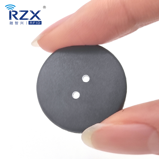 PPS Material HF NTAG 213 Laundry Tag 24.5mm Dia Washable RFID NFC Coin Tag