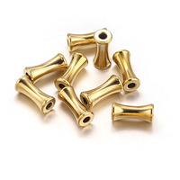 Perles entretoises tubulaires en acier inoxydable étanches, breloques en forme de baril ou de tambour pour la fabrication de bijoux, fournitures de bricolage en gros