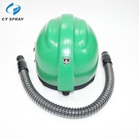 Casque de sablage de haute qualité pour sablage, casquette de protection verte pour sablage
