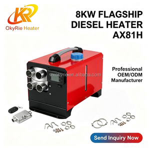 OkyRie AX81H Geïntegreerde Horizontale Diesel Parkeer Verwarming <span class=keywords><strong>Plug</strong></span> & Play Draagbare 10KW Verwarming voor Camper Truck - Product Image 1