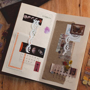 20 pièces/paquet ce <span class=keywords><strong>poème</strong></span> et série lointaine rétro journal décoratif source matériel autocollants - Product Image 4