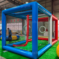 Terrain de football gonflable commercial en PVC pour événements, jeu de football drone, tente gonflable, arène d'obstacles drone