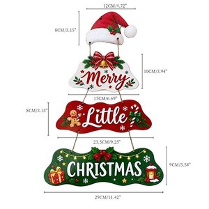 Insegna Natalizia in Legno Bestseller con Scritta 'Hope Joy Peace Love Believe', Decorazione Luminosa per Porta e Parete, Addobbo Natalizio per Casa - Product Image 4