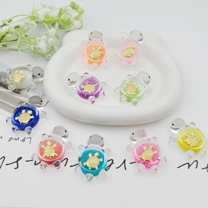 Luminous Colored Turtle Flat Back <b>Charms</b> Diy <b>Phone</b> <b>Case</b> <b>Charms</b> Kawaii AquariumTerrarium Micro Landscape Decor Glow Dark Turtle - Product Image 3