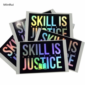 Tùy chỉnh tự dính làm xáo trộn hiển nhiên Hologram tấm có thể in Holographic vinyl dán chống hàng giả bao bì nhãn - Product Image 5